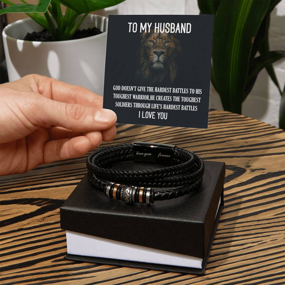 To My Husband. God doesn't......- bracelet